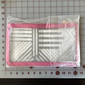 OTG 247 brand's #5 nudie hot pink bag pouch clutch NWT